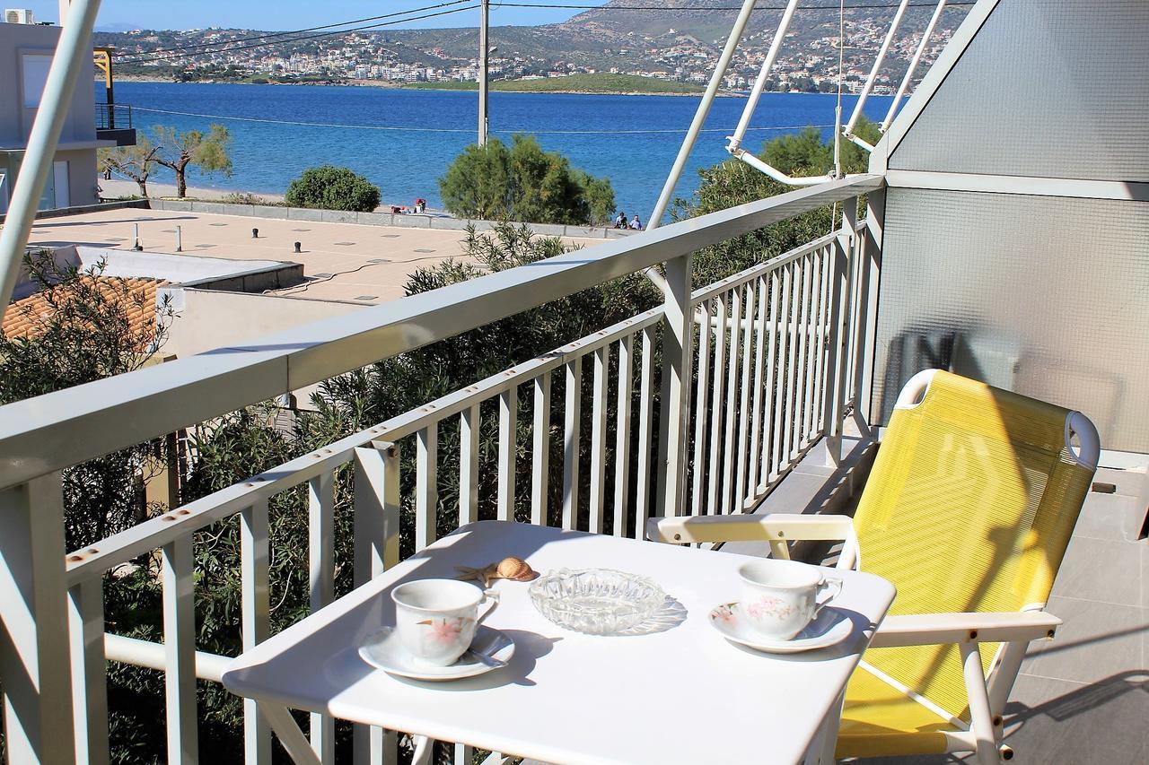 Apartment Sea View In Front Of The Beach Of Agia Marina Πόρτο Ράφτη Εξωτερικό φωτογραφία